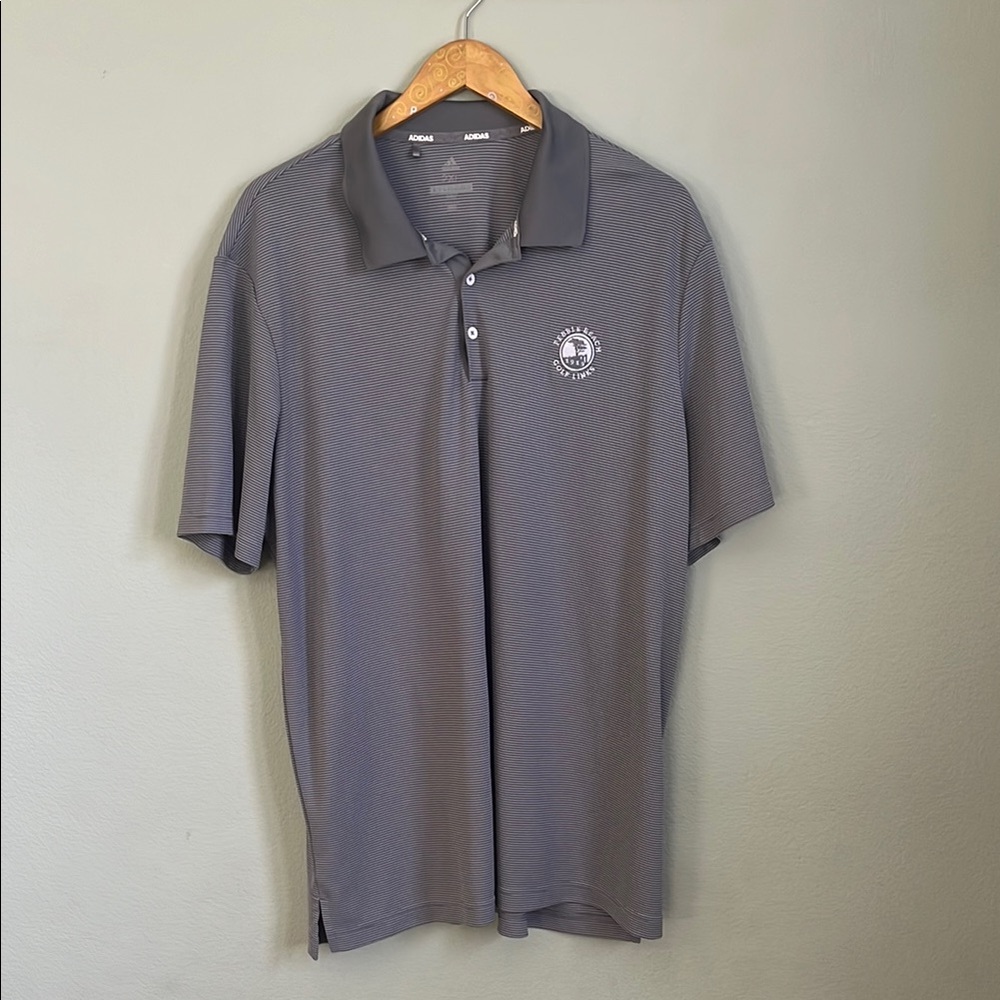 Men's Adidas Gray Polo Shirt